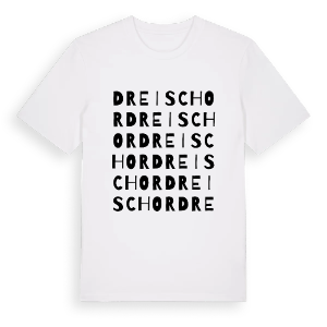 Dreischor ordlek t-shirt – ekologisk bomull t-shirt från Pinshirt