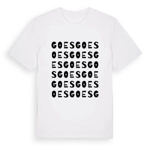 Goes ordlek t-shirt – ekologisk bomull t-shirt från Pinshirt