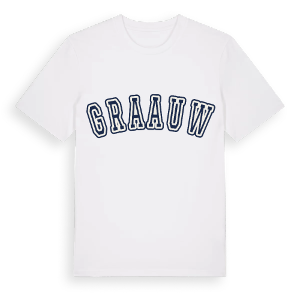 Graauw college t-shirt – ekologisk bomull t-shirt från Pinshirt