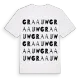 Graauw ordlek t-shirt