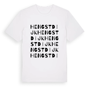 Hengstdijk ordlek t-shirt – ekologisk bomull t-shirt från Pinshirt