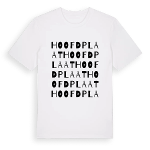 Hoofdplaat ordlek t-shirt – ekologisk bomull t-shirt från Pinshirt
