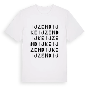 IJzendijke ordlek t-shirt – ekologisk bomull t-shirt från Pinshirt