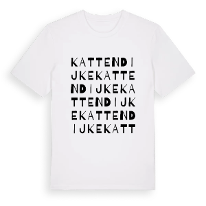 Kattendijke ordlek t-shirt – ekologisk bomull t-shirt från Pinshirt
