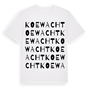 Koewacht ordlek t-shirt – ekologisk bomull t-shirt från Pinshirt