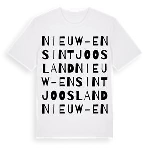 Nieuw- en Sint Joosland ordlek t-shirt – ekologisk bomull t-shirt från Pinshirt