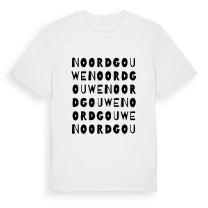 Noordgouwe ordlek t-shirt – ekologisk bomull t-shirt från Pinshirt