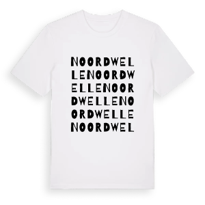 Noordwelle ordlek t-shirt – ekologisk bomull t-shirt från Pinshirt