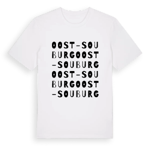 Oost-Souburg ordlek t-shirt – ekologisk bomull t-shirt från Pinshirt