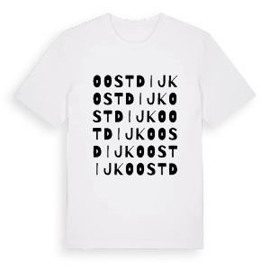 Oostdijk ordlek t-shirt – ekologisk bomull t-shirt från Pinshirt