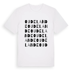 Oudelande ordlek t-shirt – ekologisk bomull t-shirt från Pinshirt