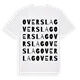 Overslag ordlek t-shirt