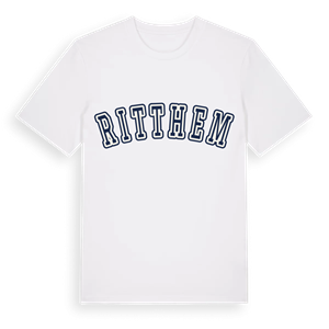Ritthem college t-shirt – ekologisk bomull t-shirt från Pinshirt