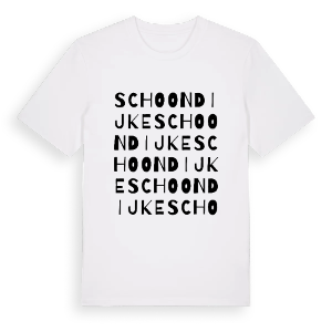 Schoondijke ordlek t-shirt – ekologisk bomull t-shirt från Pinshirt