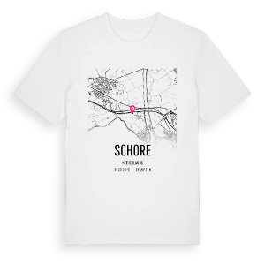 Schore karta t-shirt – ekologisk bomull t-shirt från Pinshirt
