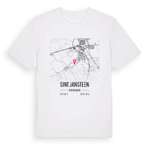 Sint Jansteen karta t-shirt – ekologisk bomull t-shirt från Pinshirt