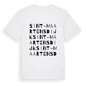 Sint-Maartensdijk ordlek t-shirt – ekologisk bomull t-shirt från Pinshirt