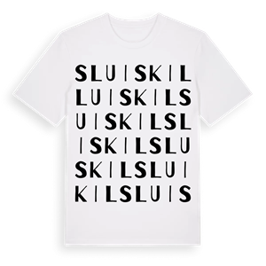Sluiskil ordlek t-shirt – ekologisk bomull t-shirt från Pinshirt
