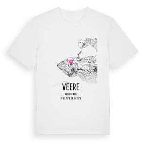 Veere karta t-shirt – ekologisk bomull t-shirt från Pinshirt