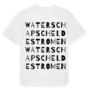 Waterschap Scheldestromen ordlek t-shirt – ekologisk bomull t-shirt från Pinshirt