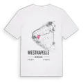 Westkapelle karta t-shirt