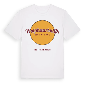 Wolphaartsdijk cirkel t-shirt – ekologisk bomull t-shirt från Pinshirt