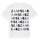 Zaamslag ordlek t-shirt
