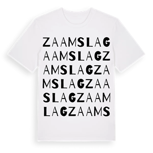 Zaamslag ordlek t-shirt – ekologisk bomull t-shirt från Pinshirt