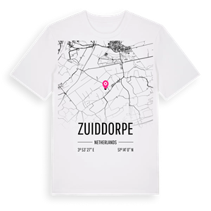 Zuiddorpe karta t-shirt – ekologisk bomull t-shirt från Pinshirt