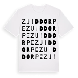 Zuiddorpe ordlek t-shirt – ekologisk bomull t-shirt från Pinshirt