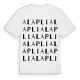 Alaplı ordlek t-shirt