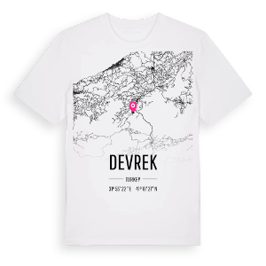 Devrek karta t-shirt – ekologisk bomull t-shirt från Pinshirt