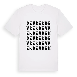 Devrek ordlek t-shirt – ekologisk bomull t-shirt från Pinshirt
