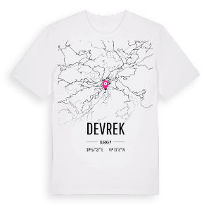 Devrek karta t-shirt – ekologisk bomull t-shirt från Pinshirt