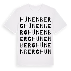 Hünenberg ordlek t-shirt – ekologisk bomull t-shirt från Pinshirt
