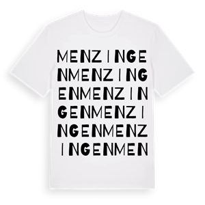 Menzingen ordlek t-shirt – ekologisk bomull t-shirt från Pinshirt