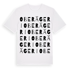 Oberägeri ordlek t-shirt – ekologisk bomull t-shirt från Pinshirt