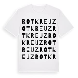 Rotkreuz ordlek t-shirt – ekologisk bomull t-shirt från Pinshirt
