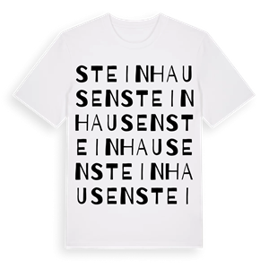 Steinhausen ordlek t-shirt – ekologisk bomull t-shirt från Pinshirt
