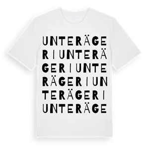 Unterägeri ordlek t-shirt – ekologisk bomull t-shirt från Pinshirt