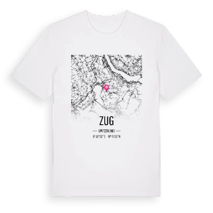Zug karta t-shirt – ekologisk bomull t-shirt från Pinshirt