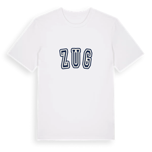 Zug college t-shirt – ekologisk bomull t-shirt från Pinshirt