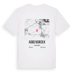 Abbenbroek karta t-shirt – ekologisk bomull t-shirt från Pinshirt