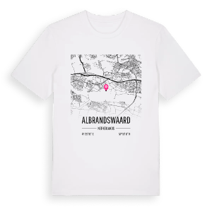 Albrandswaard karta t-shirt – ekologisk bomull t-shirt från Pinshirt