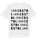 Ammerstol ordlek t-shirt