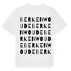Berkenwoude ordlek t-shirt – ekologisk bomull t-shirt från Pinshirt