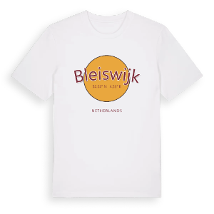 Bleiswijk cirkel t-shirt – ekologisk bomull t-shirt från Pinshirt