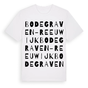 Bodegraven-Reeuwijk ordlek t-shirt – ekologisk bomull t-shirt från Pinshirt