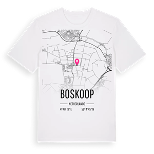 Boskoop karta t-shirt – ekologisk bomull t-shirt från Pinshirt