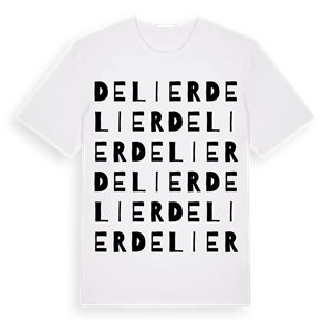 De Lier ordlek t-shirt – ekologisk bomull t-shirt från Pinshirt